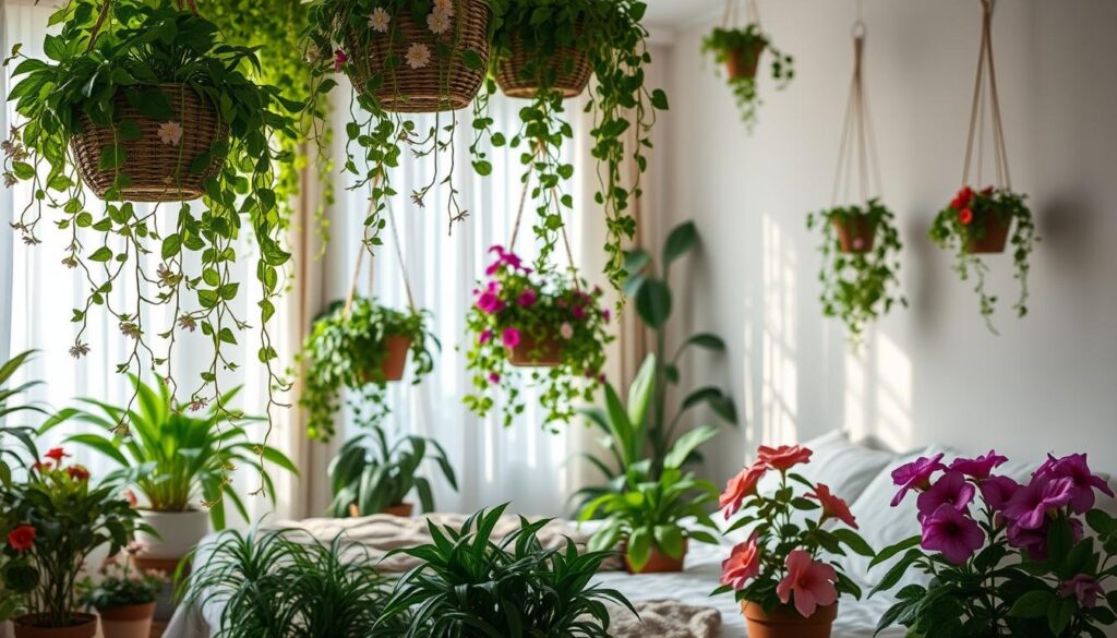 plantes d'intérieur fleuries pour chambre à coucher