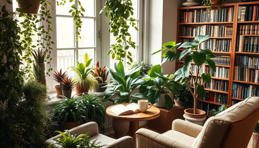 plantes d'intérieur pour la lecture