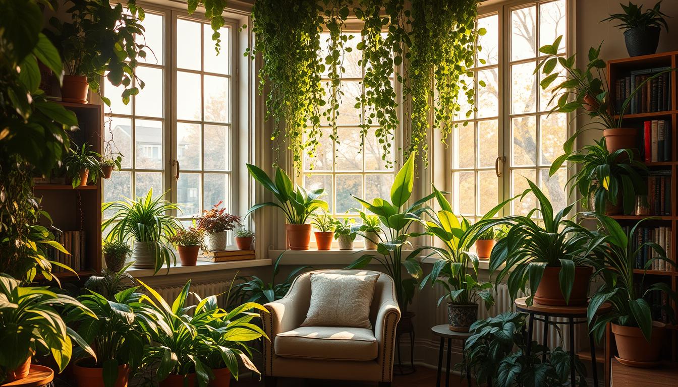 plante coin lecture maison