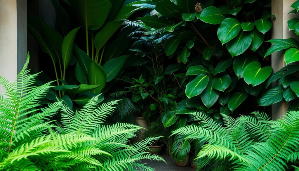 plantes adaptées à l'ombre