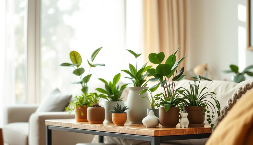 pot plante salon déco