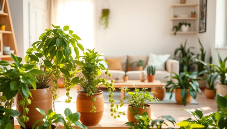 pot plante salon déco
