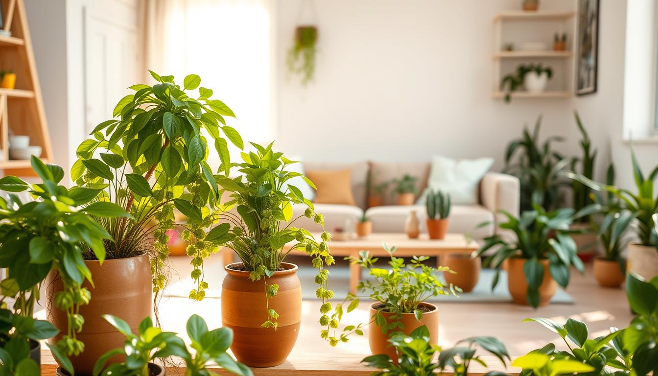 Harmonisez pots et plantes dans votre salon